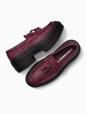 Chuck Taylor All Star Lugged Heel Loafer Platform Leather Low Top